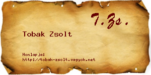 Tobak Zsolt névjegykártya